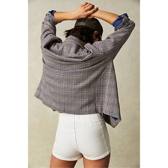 NWT Free People Jayde High Rise Denim Jean Shorts We The Free Pure White 24 - Picture 10 of 10